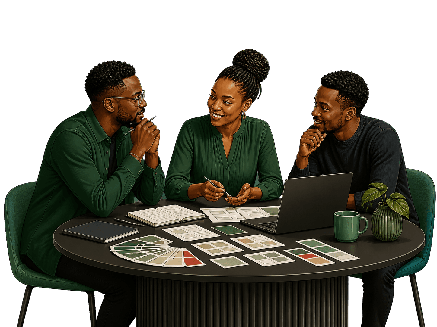 Kenyan digital strategy, design, and development team collaborating